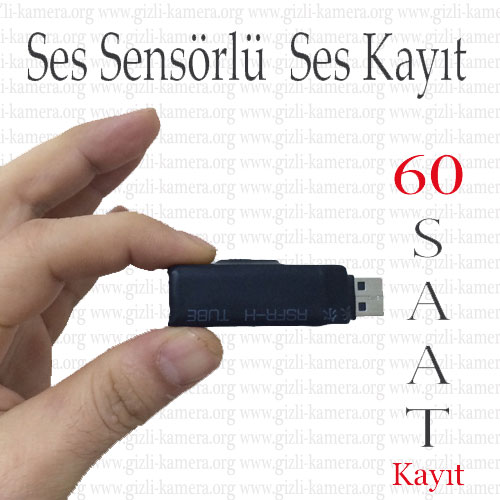 60 Saat Ses Kayıt Ses Sensörlü