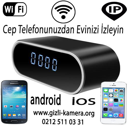Gece Görüşlü Masa Saati Wifi ip
