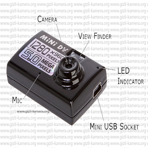 Mini DV Gizli Kamera 5 MP
