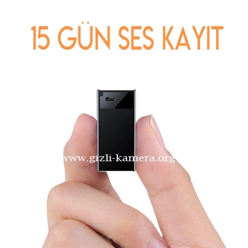 15 Gün Gizli Ses Kayıt Cihazı
