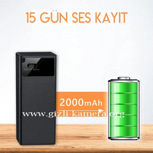 15 Gün Gizli Ses Kayıt Cihazı